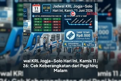 Jadwal KRL Jogja Solo 11 Juni 2026: Perjalanan Pagi hingga Malam