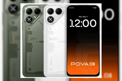 TECNO POVA 8 5G Resmi Meluncur di India, Baterai 8000mAh dan Layar 144Hz