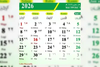 Pemerintah Tetapkan Dua Hari Libur Nasional Juni 2026