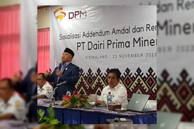 PT Dairi Prima Mineral Peroleh Adendum AMDAL dengan Teknologi Modern