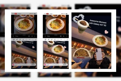 Cara Bikin Scrapbook Digital Estetik di Galaxy A57 5G dengan Multi Window dan Drag Drop