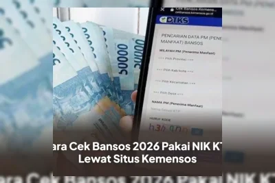 Kemensos Sediakan Layanan Cek Bansos Lewat HP Menggunakan NIK KTP