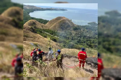 Kebakaran Lahan di Bukit Silvia Labuan Bajo Diduga Akibat Puntung Rokok
