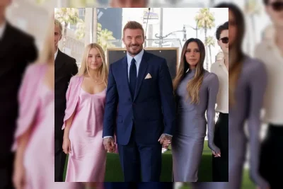 Victoria Beckham Pukau Publik dengan Gaun Lilac di Hollywood Walk of Fame David Beckham