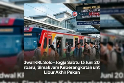 Jadwal KRL Solo Jogja 13 Juni 2026: Beroperasi Normal Pagi hingga Malam
