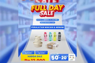 Transmart Full Day Sale 14 Juni 2026: Diskon Peralatan Makan hingga 50%+20%