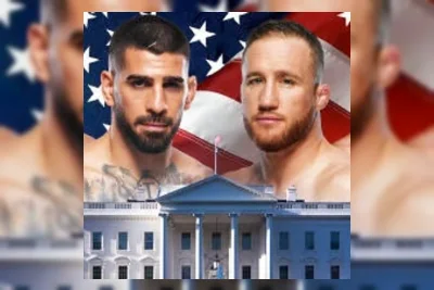 Topuria Dorong Gaethje di Konferensi Pers UFC Freedom 250
