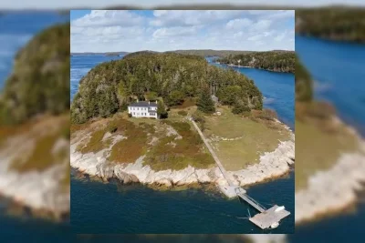 Pulau Pribadi di Lepas Pantai Maine Dijual Sepaket dengan Rumah Bersejarah