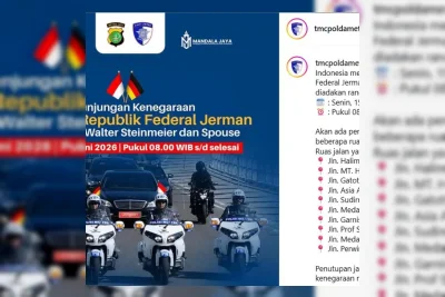 Polda Metro Jaya Tutup Sementara 10 Ruas Jalan di Jakarta