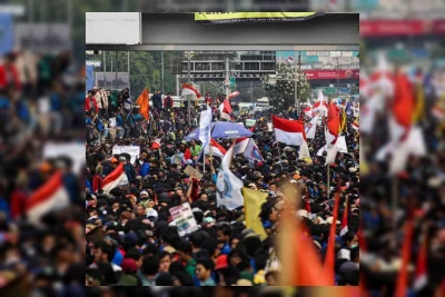 Polisi Siagakan 5.955 Personel Amankan Empat Demo Mahasiswa di Jakarta