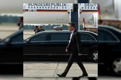 Presiden Jerman Tiba di Jakarta dengan Limousine Antipeluru Mercedes-Benz S600 Guard