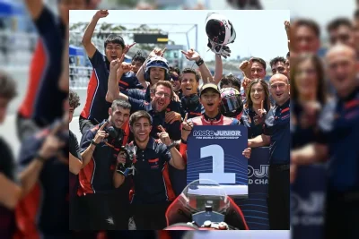 Kiandra Ramadhipa Cetak Sejarah di Moto3 Junior World Championship Estoril