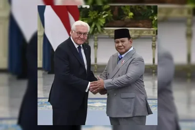 Prabowo Terima Kunjungan Kenegaraan Presiden Jerman di Istana Merdeka