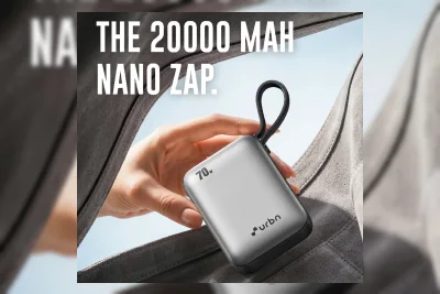 URBN Luncurkan Power Bank NANO ZAP 20000mAh dengan Kabel Type-C Bawaan