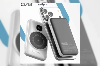 LYNE Startup 87: Power Bank 10.000mAh dengan Pengisian Nirkabel 15W