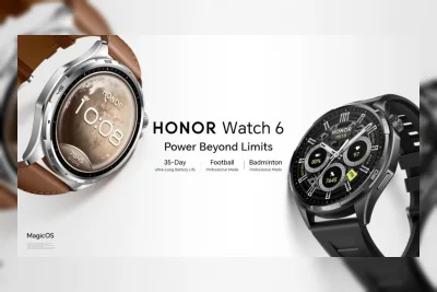 HONOR Watch 6 Resmi Meluncur dengan Layar AMOLED 1,46 Inci dan Baterai 35 Hari