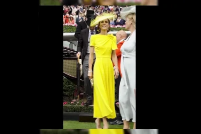 Kate Middleton Tampil Memukau dengan Gaun Kuning di Royal Ascot 2026