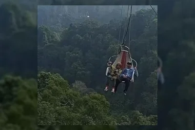 Wahana Keranjang Sultan Sukabumi Tabrakan di Udara Akibat Pengunjung Senggol Panel