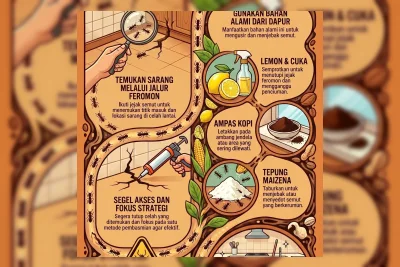 Cara Membasmi Semut di Dapur Secara Efektif dengan Bahan Alami