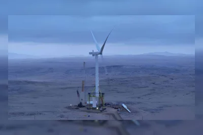 Namibia Pasang Turbin Angin Besar Tanpa Derek Raksasa, Inovasi untuk Proyek Energi Terpencil