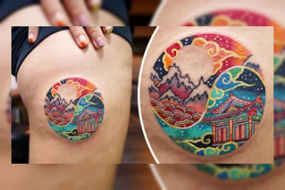 Seniman Korea Ciptakan Tato Fine-Line Penuh Teka-teki yang Bercerita
