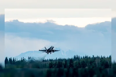 Pesawat Tempur F/A-18 Marinir AS Jatuh di Washington, Picu Kebakaran Hutan