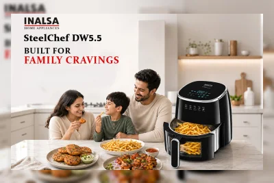 INALSA Luncurkan Air Fryer Stainless Steel SteelChef DW5.5 5,5L
