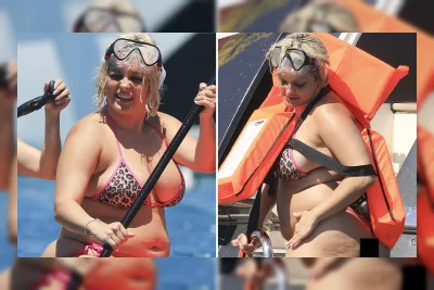 Bebe Rexha Pamerkan Curves di Bikini Sambil Paddle Board di Ibiza