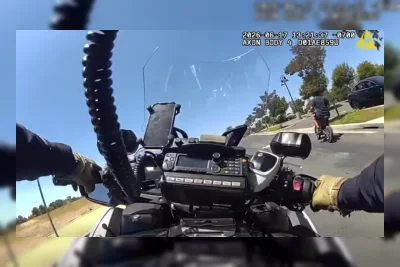 Polisi di California Ejek Pengendara E-Bike Saat Pengejaran, Terekam Bodycam