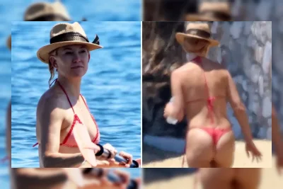 Kate Hudson Paddle Board di Yunani dengan Thong Bikini