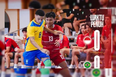 Timnas Futsal Indonesia U-17 Dibantai Brasil 0-9 di Spanyol