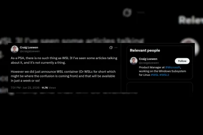 Microsoft Tegaskan WSL 3 Tidak Pernah Ada, WSL Containers Segera Hadir di Windows 11
