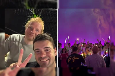 Ed Sheeran dan Martin Garrix Kejutkan Pernikahan Penggemar