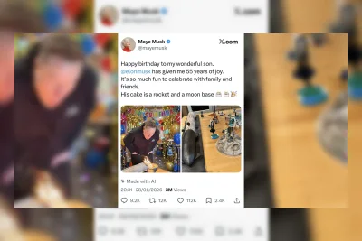 Ucapan Ulang Tahun dari Ibu Elon Musk Pakai AI Bikin Miris