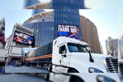 Peralatan Pencahayaan Mulai Berdatangan di MSG Jelang Pernikahan Taylor Swift dan Travis Kelce