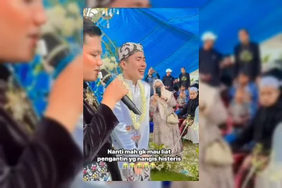 Kisah Haru di Balik Viral Tangis Histeris Pengantin Pria yang Bikin MC Kaget