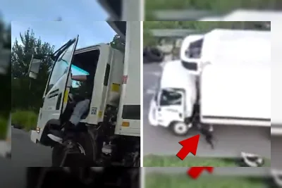 Anjing Polisi Diseret Truk Saat Gigit Kaki Tersangka Kabur