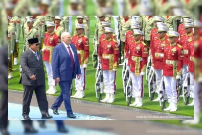 Prabowo Terima Kunjungan Balasan Presiden Belarus Lukashenko di Istana Merdeka