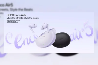 OPPO Enco Air5 Resmi di India, ANC 52dB dan Baterai 54 Jam