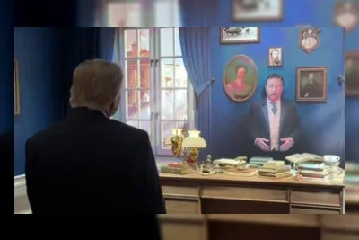 Momen Trump Ngobrol Bareng 'Roosevelt' Hasil AI Viral di Medsos