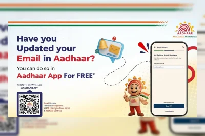 Aplikasi Aadhaar Kini Izinkan Pembaruan Email Gratis Selama 6 Bulan