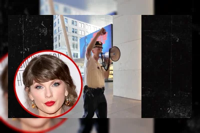 Kepolisian NYPD Ikut Bersenang-senang di Luar MSG Saat Pesta Pernikahan Taylor Swift dan Travis Kelce