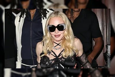 Madonna Pesta di London Bersama Anak-anak, Kenakan Gaun Renda Seksi