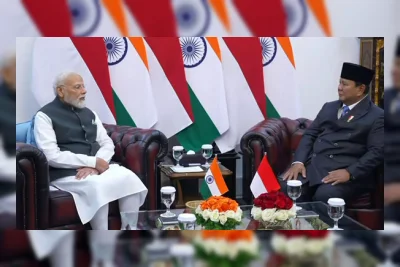 PM Modi Bertemu Presiden Prabowo Subianto di Jakarta