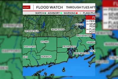 Flood Watch Dikeluarkan untuk Massachusetts Akibat Hujan Lebat