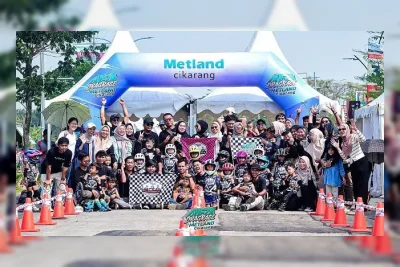 Metland Cikarang Raih Rekor MURI Balap Pushbike dengan 400 Peserta Anak