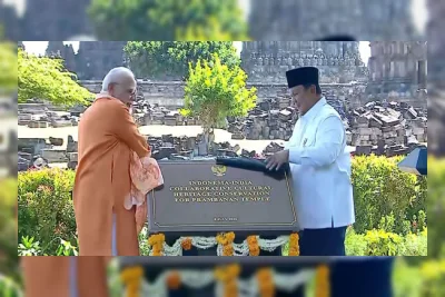PM Modi dan Presiden Prabowo Resmikan Restorasi Candi Prambanan