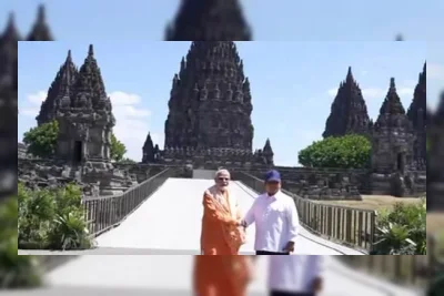 PM Modi Kunjungi Candi Prambanan Bersama Presiden Prabowo, Berdoa di Situs Bersejarah