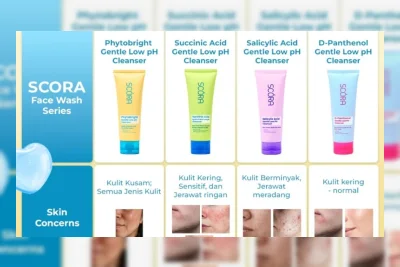 4 Sabun Cuci Muka Scora Rp30 Ribuan untuk Kulit Kusam, Berjerawat, dan Sensitif