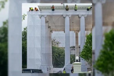 Trump Perintahkan Restorasi Pilar Bersejarah Gedung Putih